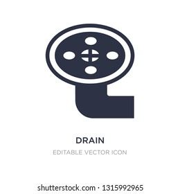 Drain Icon On White Background Simple Stock Vector (royalty Free 