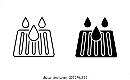 Drain icon set. drainage vector illustration on white background
