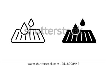 Drain icon set. drainage vector illustration on white background