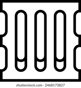 icono de drenaje. Diseño de estilo lineal delgado aislado sobre fondo blanco