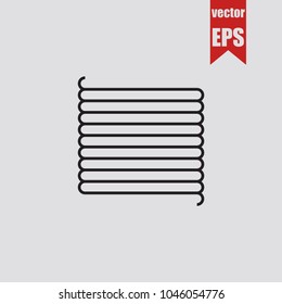 Drain icon in trendy isolated on grey background.Vector illustration.