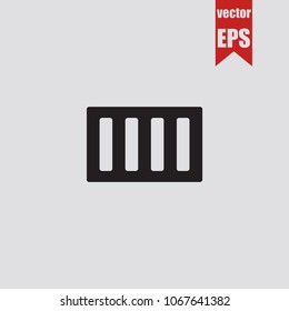 Drain icon in trendy isolated on grey background.Vector illustration.
