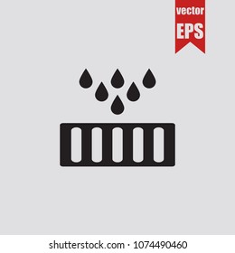 Drain icon in trendy isolated on grey background.Vector illustration.