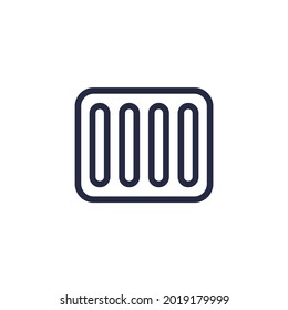 drain line icon on white