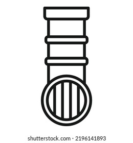 Drain Pipe Icon Outline Vector. Service Plumber. Sink Faucet