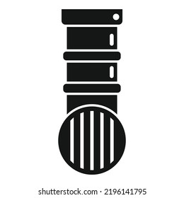 Drain Pipe Icon Simple Vector. Service Plumber. Sink Faucet