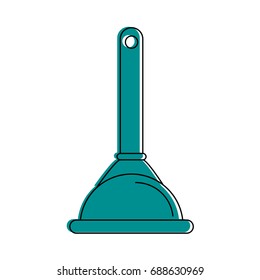 drain plunger tool icon image 