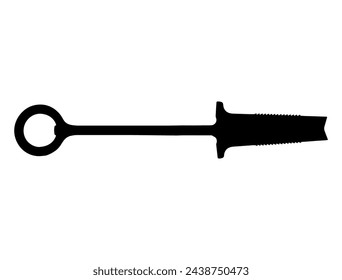 Drain spade silhouette vector art