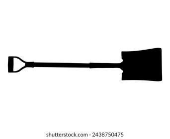 Drain spade silhouette vector art