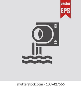 Drain system icon.Vector illustration.