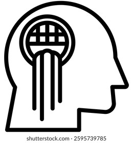 Drain You icon line vector illustration