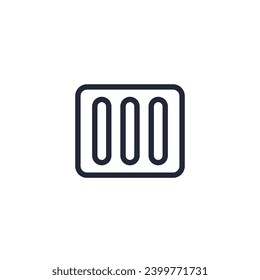 drainage or drain icon, line pictogram