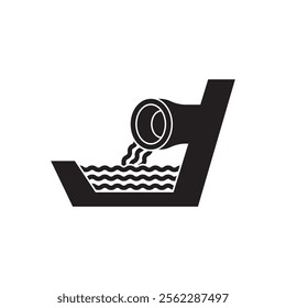drainage system icon illustration design