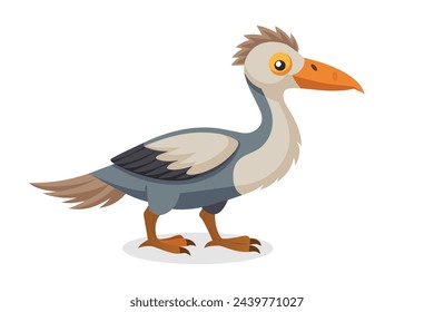 Drake bird isolated flat vector illustration