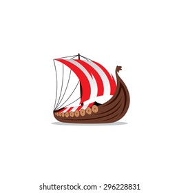 Drakkar sign. Viking transport ship. Vector Illustration.
Branding Identity Corporate logo design template Isolated on a white background