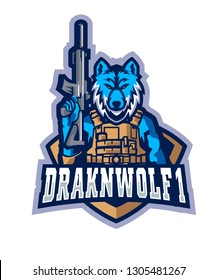 DRAKNWOLF1 E Sports Logo
