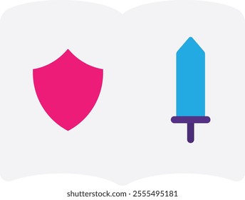 Drama Book Novel Icon Vector Flat Illustration