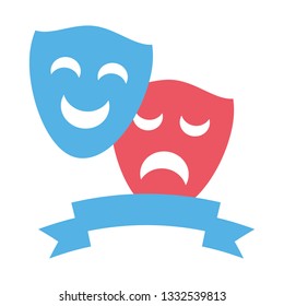 drama comedy mask theater