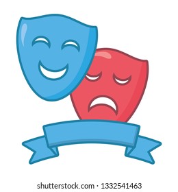 drama comedy mask theater