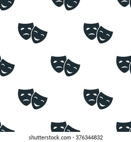 Drama and comedy masks icon