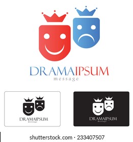 Drama generic logo concept.