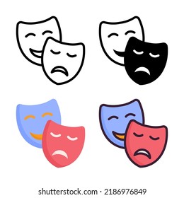 Drama Icon Set Style Collection