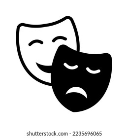 Drama icon vector illustration logo template isolated on white background
