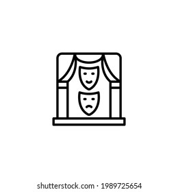 Drama icon in vector. Logotype