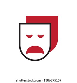 drama icon vector modern design