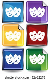 drama mask color