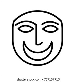 Drama vector outline icon