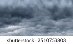 Dramatic autumn sky, it is raining, itormy clouds in dark sky, vector background