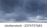 Dramatic autumn sky, stormy clouds in dark sky, vector background