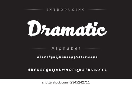 Dramatic Best Alphabet Painting Paint Brush Beauty Script Logotype Font lettering handwritten