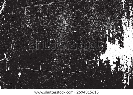Dramatic Dark Scratches and Peeling Grunge Overlay
