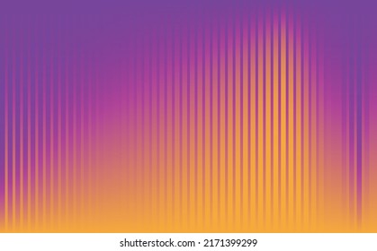 Dramatic gradient background with stripes. Purple and orange colored horizontal stripes. Suitable for wallpaper, banner, backdrop, editable element, and decoration.