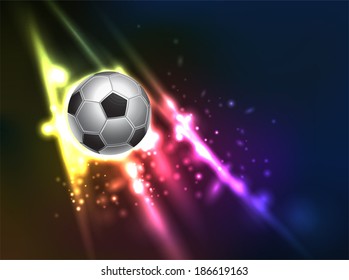Dramatic soccer background. come with layers.