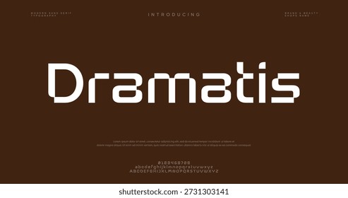 Dramatis modern stylish small alphabet letter logo design