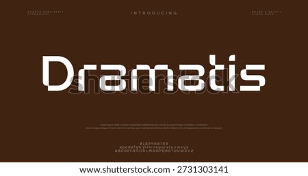 Dramatis modern stylish small alphabet letter logo design