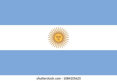 DRAPEAU ARGENTIN proportions 9:14