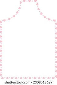 Draped Arch rectangular frame Heart frame architectural window door ornate flower frame floral borders decoration cute pink pastel wedding card anniversary celebration beautiful arabesque  pattern