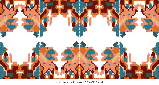 Drapery curves pagan tripe seamless pattern. Indian old surface background. Vector ornament