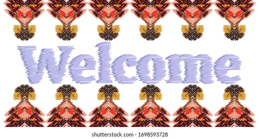 Drapery curves pagan tripe seamless pattern. Indian old surface background. Vector ornament.