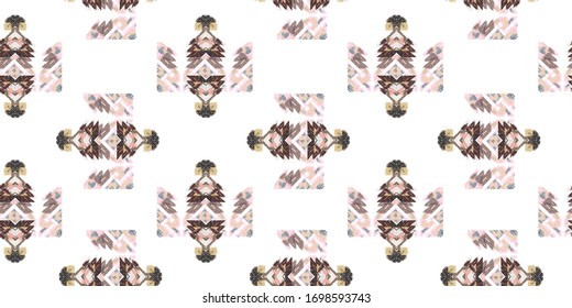 Drapery curves pagan tripe seamless pattern. Indian old surface background. Vector