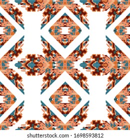 Drapery curves pagan tripe seamless pattern. Indian old surface background. Vector ornament