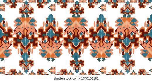 Drapery curves pagan tripe seamless pattern. Indian old surface background. Vector ornament