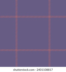 Drapery plaid texture check, handmade pattern tartan seamless. Manufacture vector background textile fabric in indigo and red colors.