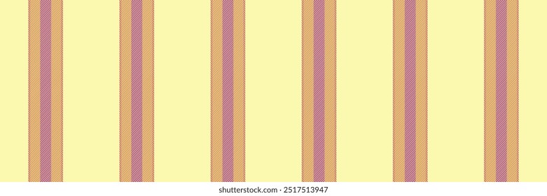 Drapery vertical background fabric, cool lines vector texture. Diwali stripe seamless textile pattern in yellow and orange colors palette.