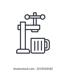 Vector.Trazo editable.Signo de estilo lineal para uso Diseño web, logotipo.Ilustración de símbolo.