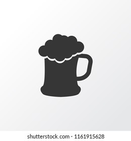 Draught icon symbol. Premium quality isolated glass of beer element in trendy style.